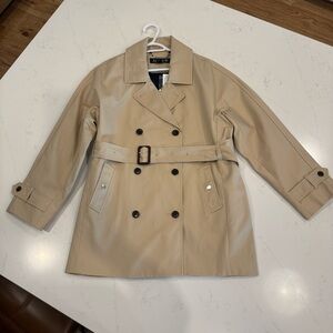 NWT J.Crew Short Trench Coat : Khaki : Small